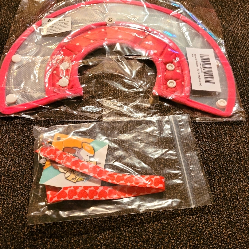 NWT Pink Kitten Collar Bundle- 2 pink items